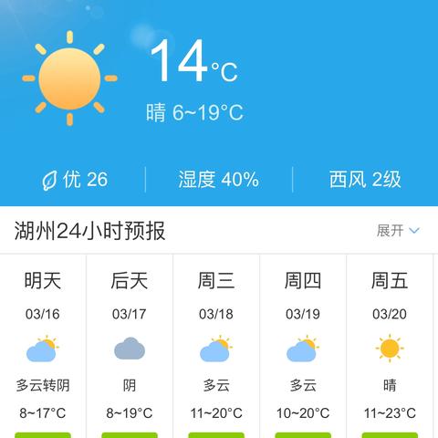 湖州天气预报15天查询，掌握未来天气，从容规划生活