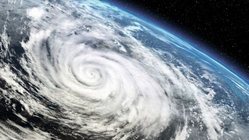 风暴之眼，台风灿都猛烈爆发，天地色变