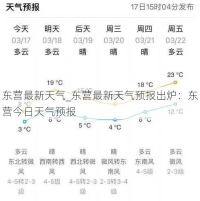 东营15天天气预报，掌握天气脉络，从容应对生活与出行